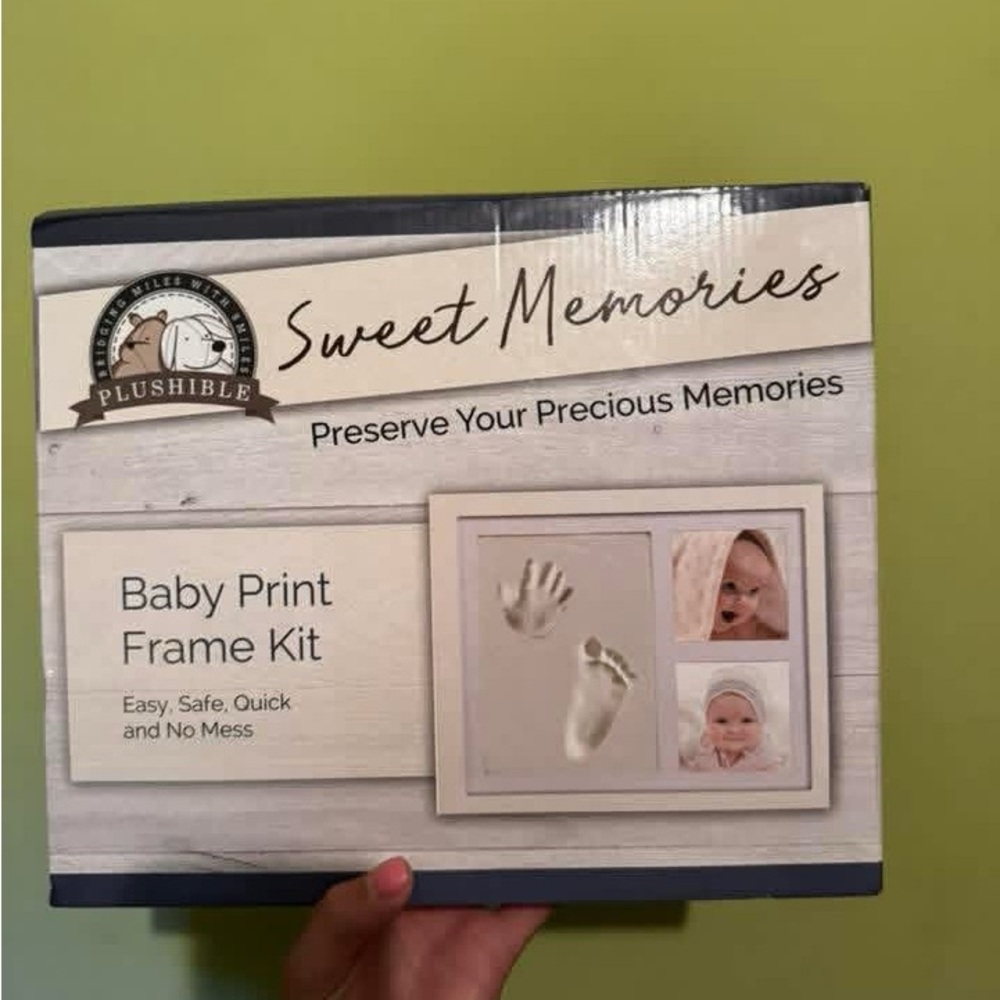 Pearhead Sweet Memories Baby Print Frame Kit - Cream